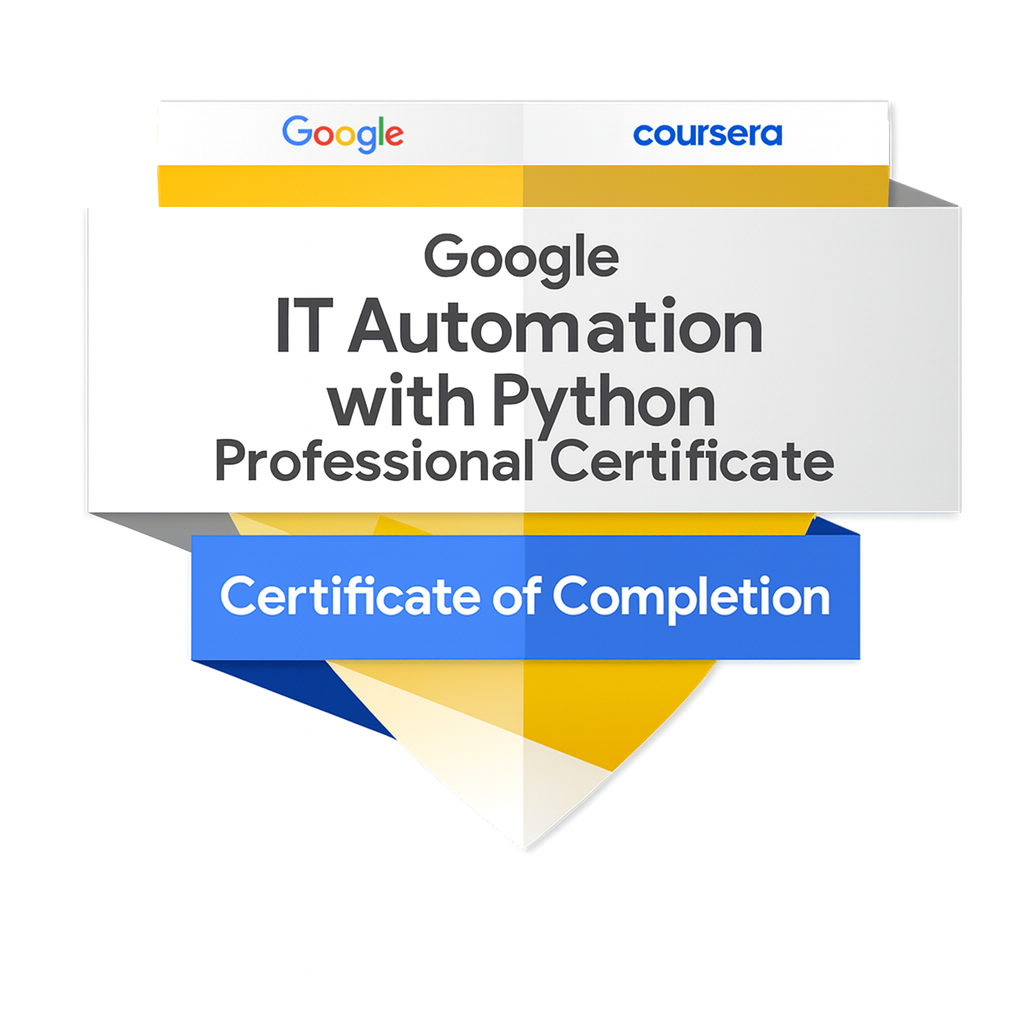 Google IT Automation with Python Professional Certificate badge